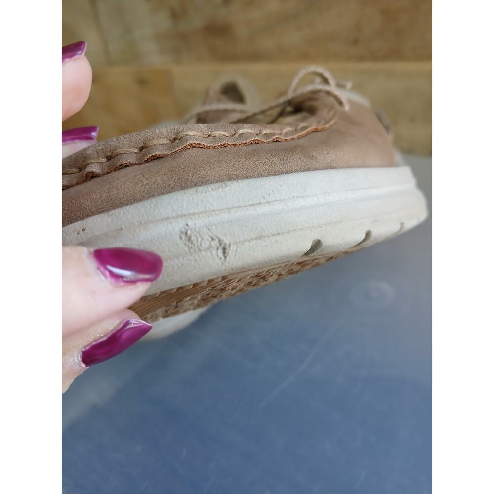 Heydude polly tan little gold shoes womens 8 - Picture 9 of 9